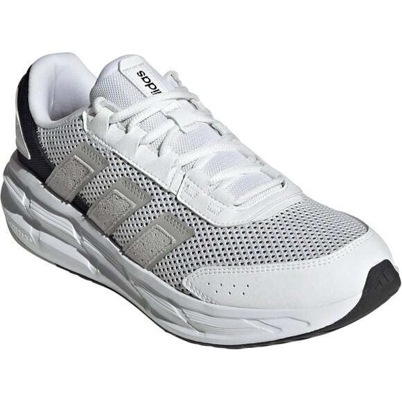 ⚡Adidas Men's White/Grey/Black Imported Rubber Lace Closure Fashion Sneaker - Picture 2 of 7